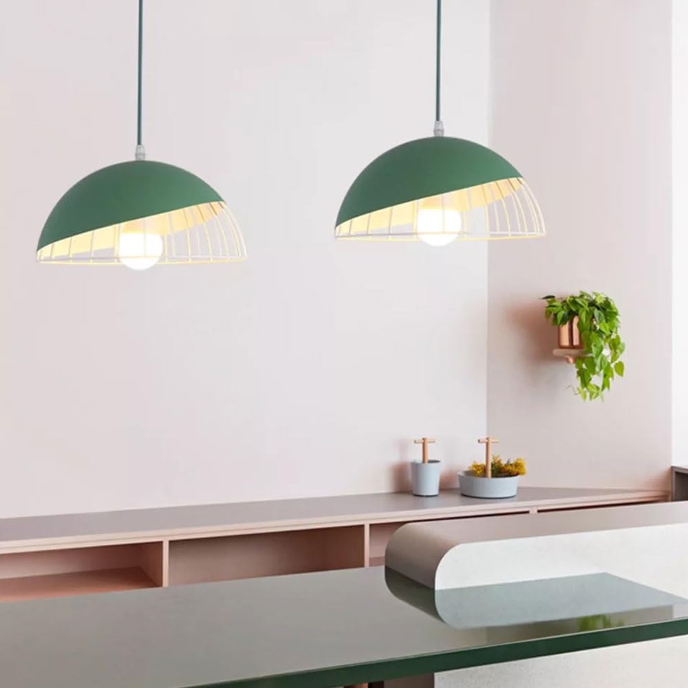 CFWSHJ Żyrandol w nowoczesnym stylu industrialnym, kreatywna, pusta metalowa lampa wisząca, lampa wisząca z pojedynczą głowicą z gwintem E27, dekoracja korytarza w sypialni, jadalni i oprawach