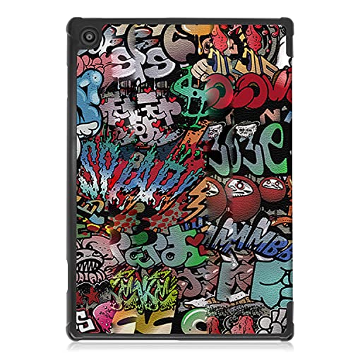 Image of Robustrion Faux Leather Smart Trifold Hard Back Flip Stand Case for M10 FHD Plus TB-X606F / TB-X606X [1st and 2nd Gen] 10.3 inches Tablets - Hippy