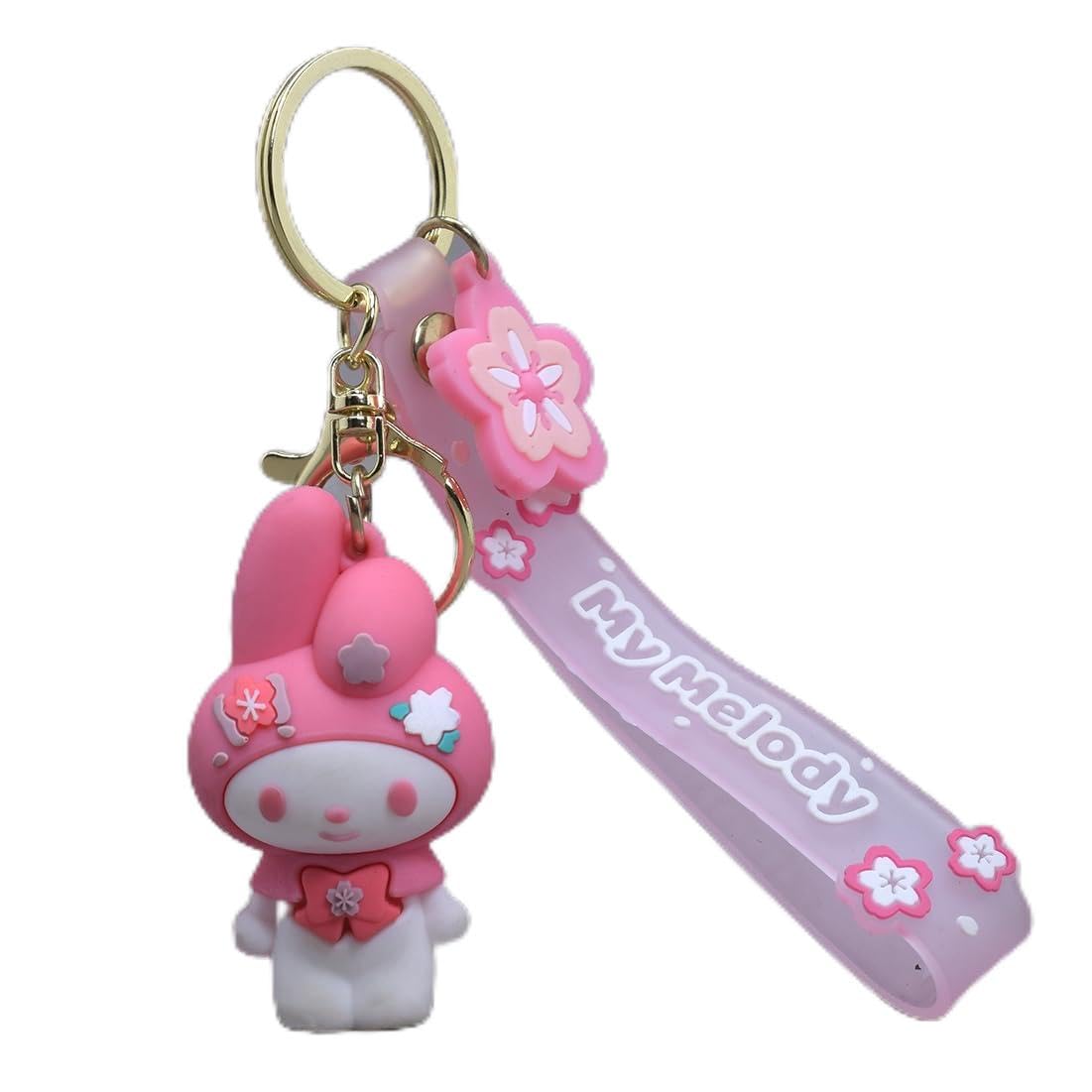 Daiyamondo Upgrade your key game With Elegant Anime 3D rubber Key rings Featuring A long Bow Suitable For Car | Bike Key rings | Gifts | Novelty | Bag Charm| (Cute Smile Pink Bunny) (B0CP544P4K) Amazon Price History, Amazon Price Tracker