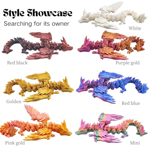 Dpcirk 18" 3D Printed Dragon with Wings,Articulated Animals Figurines(Mini) by Dpcirk - Used condition - Image 2