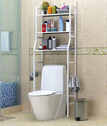 RACK ESTANTE PARA BANHEIRO ORGANIZADOR METÃLICO BRANCO