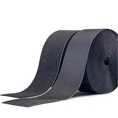 Sew on Hook and Loop Strips Fastening Nylon Fabric Tape 1in X 11yd Non-Adhesive Back Nylon Strips Fabric Fastener Industrial Strength Interlocking Tape