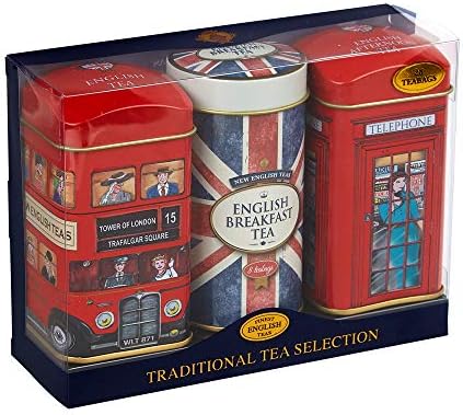 Heritage Tea Selection Triple Tea Tins 28 Teabag Gift Pack Union Jack