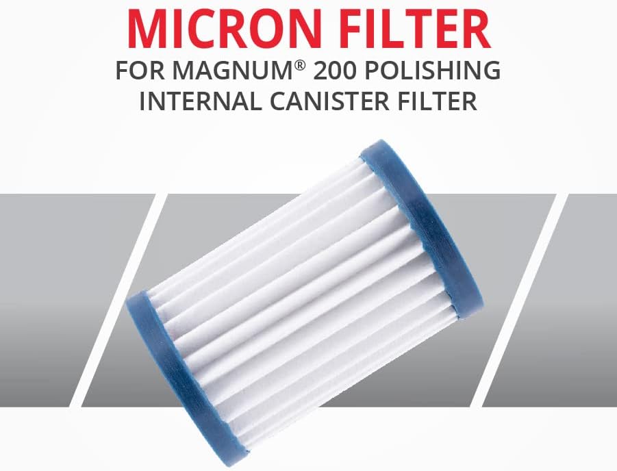 Miniatura 4 de MarineLand Micron Magnum 200 - Filtro interno de pulido para acuarios de hasta 60 galones, agua limpia