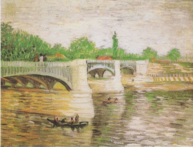 Tableau de la Seine Van Gogh pour salon lumineux et élégant