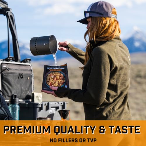 Peak Refuel Chicken Coconut Curry | Freeze Dried Backpacking and Camping Food | Amazing Taste & Quality | High Protein | Real Meat | Quick Prep (2 Serving Pouch) - Image 5