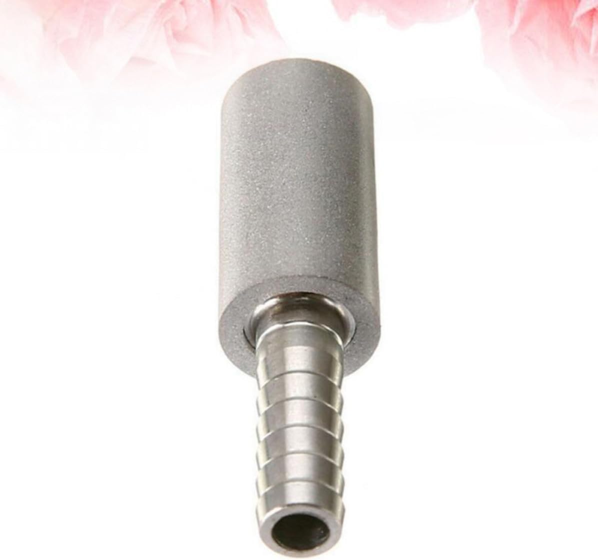Diffusion Aeration Stone and Inline Connection Air Stone Diffuser Stainless Steel with 0.5mm Bubble Distribution, Force Carbonation for Home Brewing and Craft Beer for Wine