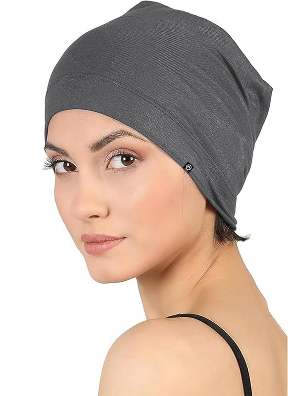 BISMAADH Unisex Sleep Cap, Bamboo and Cotton, Created for Chemo, Alopecia, Hair Loss, Essential Chemo Headwear-picture-44