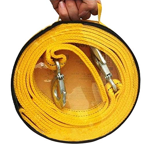 Ajcoflt Correia de reboque com ganchos Corda de reboque de corda de recuperação de veículo automóvel