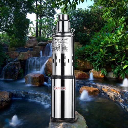 Miniatura 5 de Bomba sumergible de pozo profundo, CC 24 V 200 W, kit de bomba de agua eléctrica con energía solar, para riego de ranchos de granja, bomba