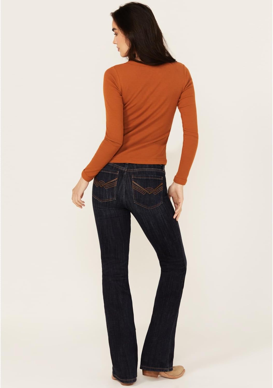 Idyllwind Women's Rebel Mid Rise Bootcut Stretch Denim Jeans Dark Wash 8W x 32L