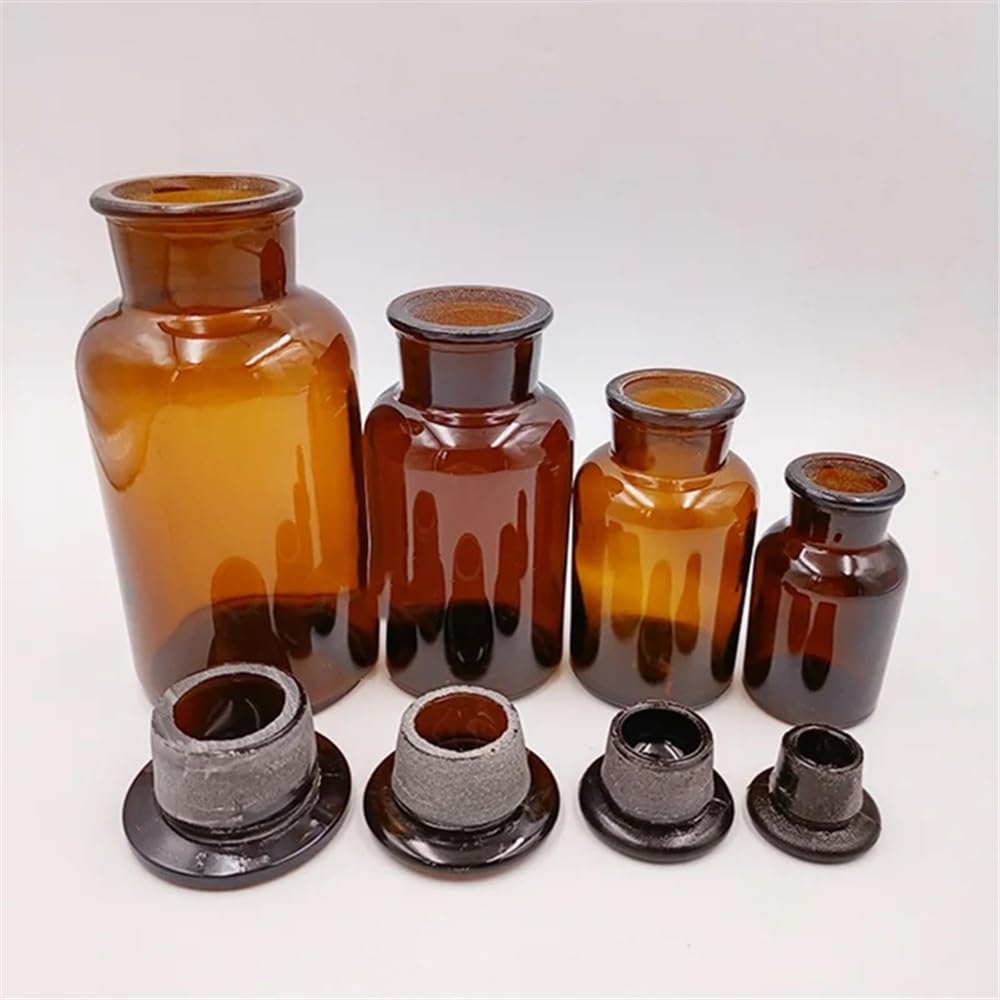 Équipements et fournitures de laboratoire Flacons de réactifs en verre transparent/brun 30 à 1000 ml, flacons scellés avec échelle, équipement d'expérimentation