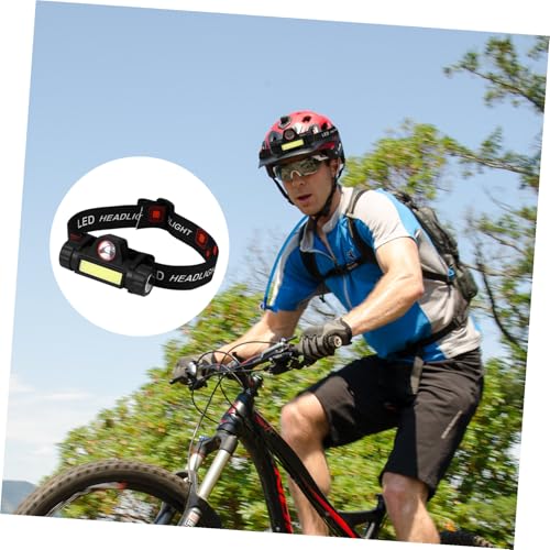 Linterna frontal LED USB de aluminio con batería de gran capacidad para pesca 6