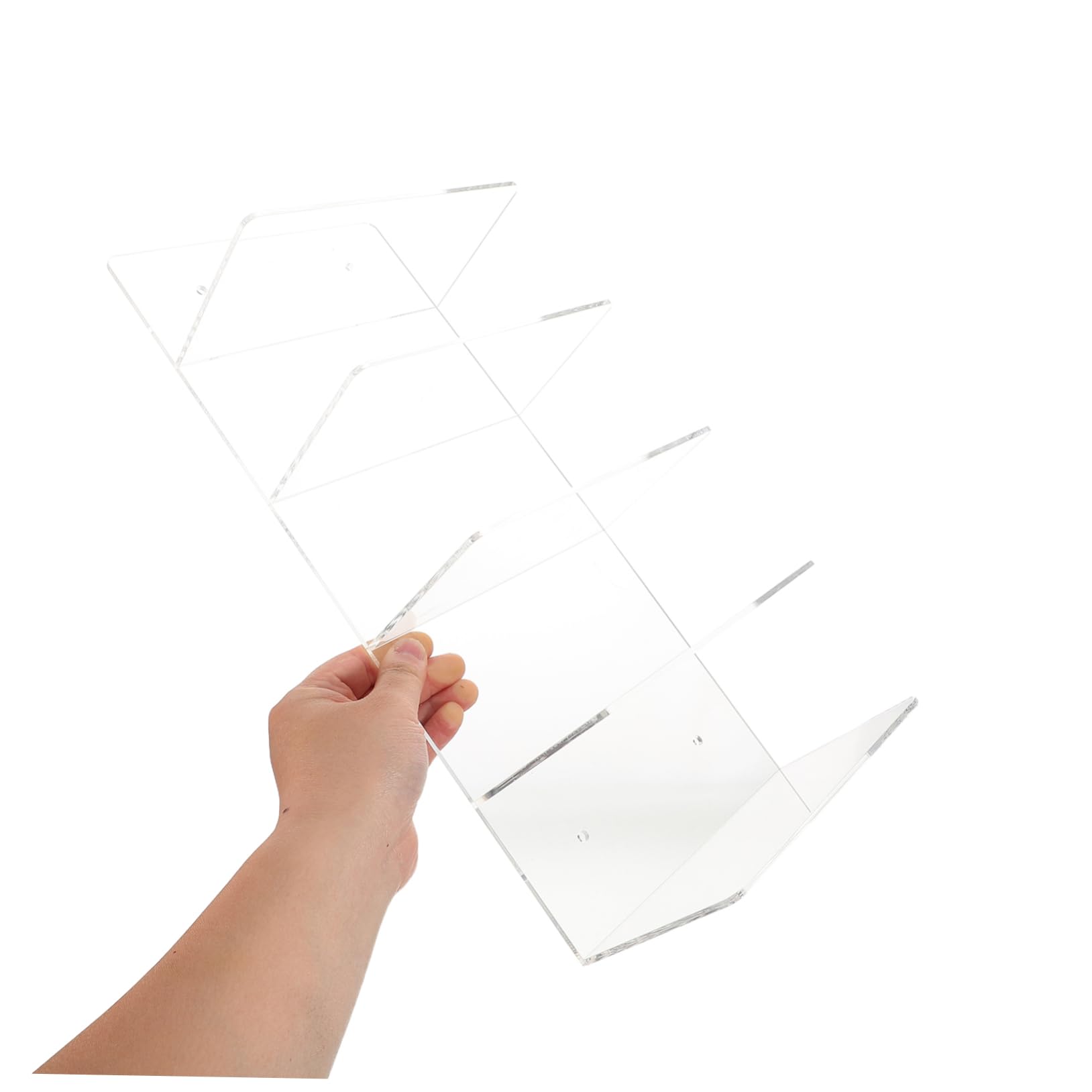 Espositore Occhiali in Acrilico Ripiani Portaocchiali da Parete Trasparente Organizer per Occhiali da Sole e Montature Supporto da Installare Facilmente