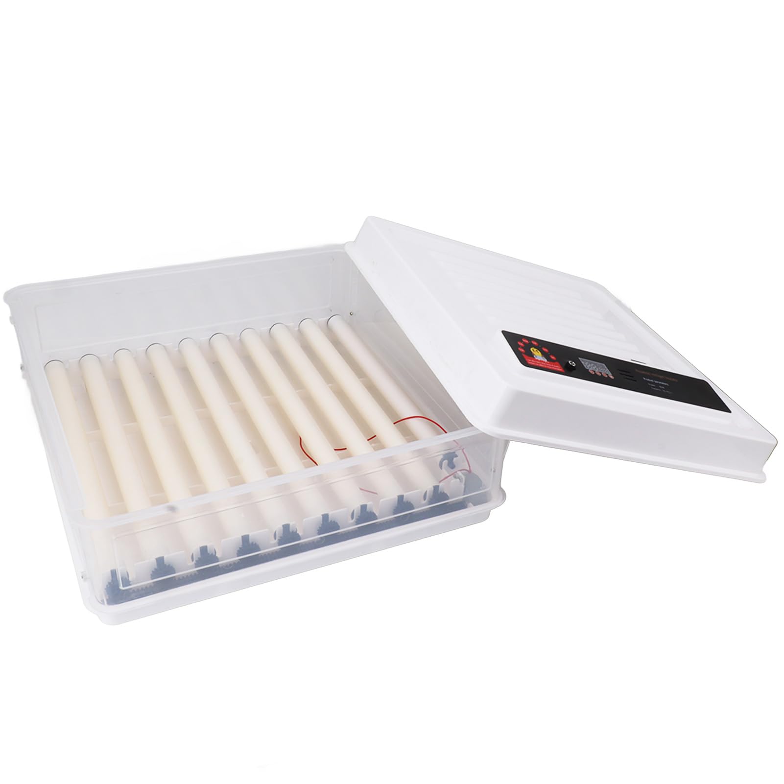 Generic Incubadora Automática de Pollo Inteligente con de Huevo para Incubar Huevos de Ganso de Ganso de Pollo Ideal para Usar Material Plástico para Usar en el Hogar (EU Enchufe 220V 64 Huevos)