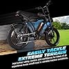 Tamobyke V29pro Electric Bike for Adults, 1500W Motor, 35MPH E-Bike, 48V15.6Ah Dual Batteries Electric Bike with Full Suspension, 20" Fat Tires Dirt Bike, Electric Moped for Commuting/Off-Road #5