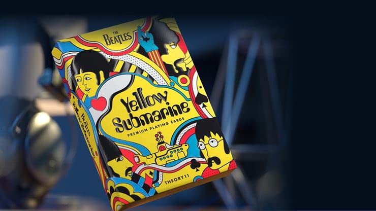 Murphy’s Magic Supplies, Inc. Theory11 Cartes à jouer The Beatles Submarine Jaune, (71949) - Les Beatles, Paul McCartney, John Lennon, RIngo Starr, George Harrison Murphy's Magic Supplies, Inc. Theory11 Cartes à jouer The Beatles Submarine Jaune, (71949)
