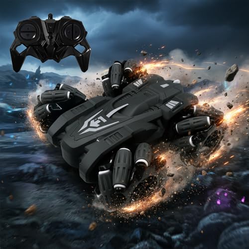 Frendo Remote Control Drift Stunt Car 4WD | 360° Rotating | Dual Sided Climbing | High-Speed Tumbling | Rechargeable Stunt Car | C-Type Charging | Remote Control Car for Kids | Made in India.