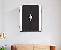 Vista 9 de WIN.MAX Electronic Dart Board Cabinet Set, LED Electric Digital Dart Boards for Adults with Cabinet, Includes 12 Soft Tip Darts