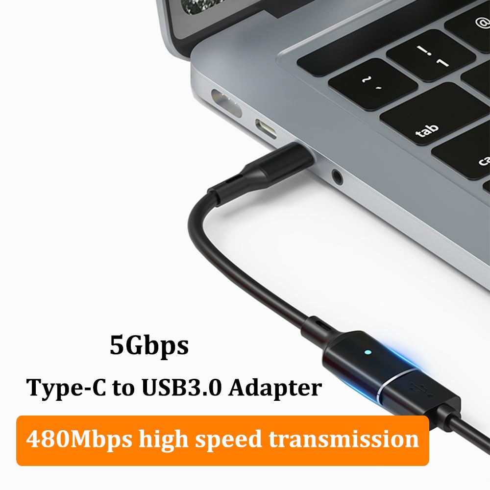 Adattatore USB-C 3.1 Maschio A USB-A 3.0 Femmina &ndash; OTG, Ricarica E Dati, Alluminio Argento