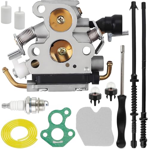 Qiuwanzia 506450501 Carburateur pour Husqvarna 140 135E 135 140E 435 440 435E 440 440E pour Jonsered CS2240 CS2240S CS410 pour Craftsman 358381800 détachées...
