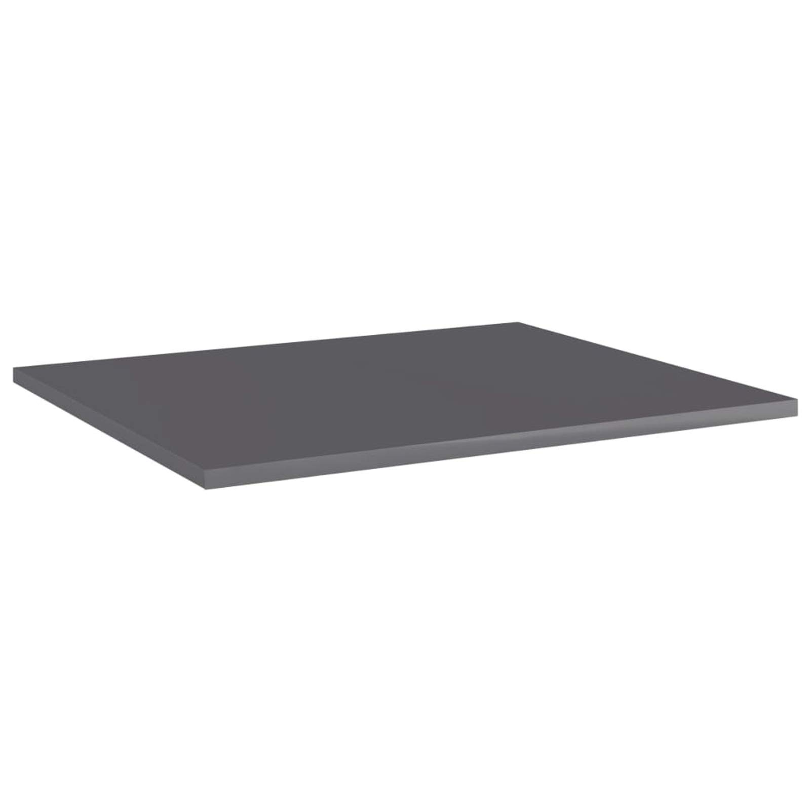 ZEYUAN Estantes estantería 8 uds, Estanteria Pared, Estanteria Baño, Balda Pared, Baldas Flotantes, Estante Cocina, Baldas Cocina, aglomerado Gris Brillo 60x50x1,5 cm