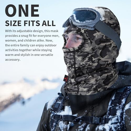 Image of FR Face Mask for Men - Fire Resistant Balaclava Welding Head Cover, 100% Cotton Full Face Hood & Neck Protector