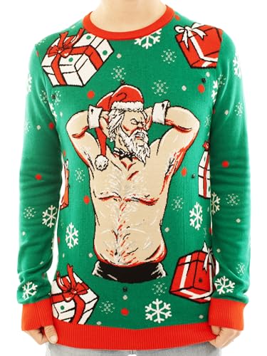 Ugly Christmas Party Knitted Ugly Christmas Sweater for Men and Women - Funny Santa3