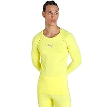 Puma Liga Baselayer Tee Ls Maglia A Manica Lunga, Fluo Yellow, XXL Uomo