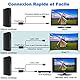 DVB-T2 HD Antenne Innen Außen, 39DBI 480 km Reichweite Indoor-Freeview-Antenne mit Intelligentem Signalverstärker, Doppelsignalmodus und 10m Kabel Unterstützen HD-TV 1080P 4K