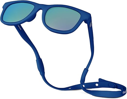 Polarized Baby Sunglasses With Strap - Unbreakable Flexible Infant Sunglasses For Toddlers Newborns 0-24 Months