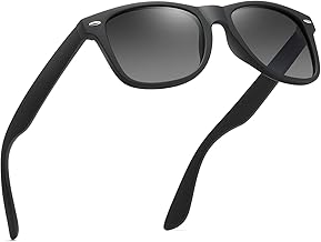 Lunettes de Soleil Homme Polarisées Pour Hommes et Femmes Protection Style Classique Lunettes Ultralégères Verres Anti-Reflets Conduite Pêche Sports Avec Lunettes de Soleil