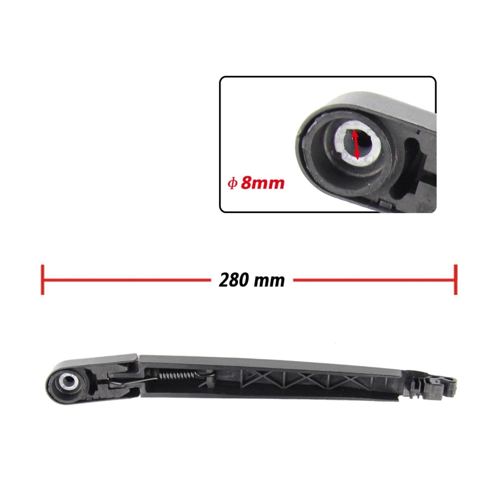 Tergicristallo Posteriore per Hyundai New Santafe 2006-2012 355mm spazzole tergicristallo Posteriore per Auto e Set Braccio tergicristallo Posteriore