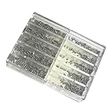 Beaupretty 670個 異なる ネジ サイズ 時計 ネジ 品揃え 時計 ネジ ステンレス スチール ネジ 時計屋 ネジ 時計 工具