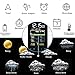 Wittime Latest 2078 Wireless Weather Forecast Station, Indoor Outdoor Thermometer, Digital Hygrometer with Sensor , Alarm Clock and Moon Phase,Touch Buttons, HD Display Screen
