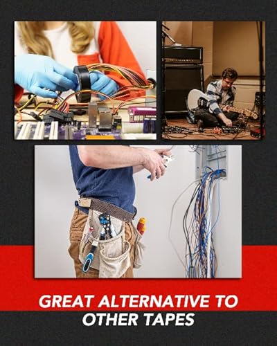 Tapeplus Gaffer Tape - Huge Roll! 3 Inch X 40 Yards (120 Feet) Black Tape - Gafferstape Used For Gaff Tape, Duct Tape, Electrical Tape, Fabric Tape, Floor Tape, Book Binding Tape & More #TOP6