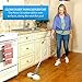 Teko Hover Scrubber Deluxe Cordless Electric Mop with Motorized Dual Spin Mopheads, 4 Reusable Microfiber Pads & 2 Power Wedges, Lightweight Rechargeable Mops for Floor Cleaning Hardwood, Tile & Laminate (Bright White)