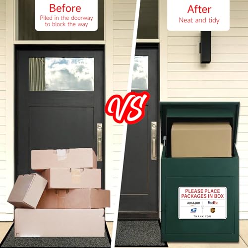 please leave packages and deliveries here signself-adhesive weatherproof and anti-fading delivery signs for packages please place packages in box for homeofficeshopbox doorsmall