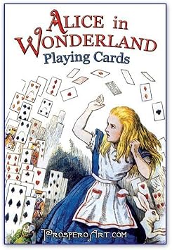 Alice In Wonderland Playing Cards - Blue Back Deck