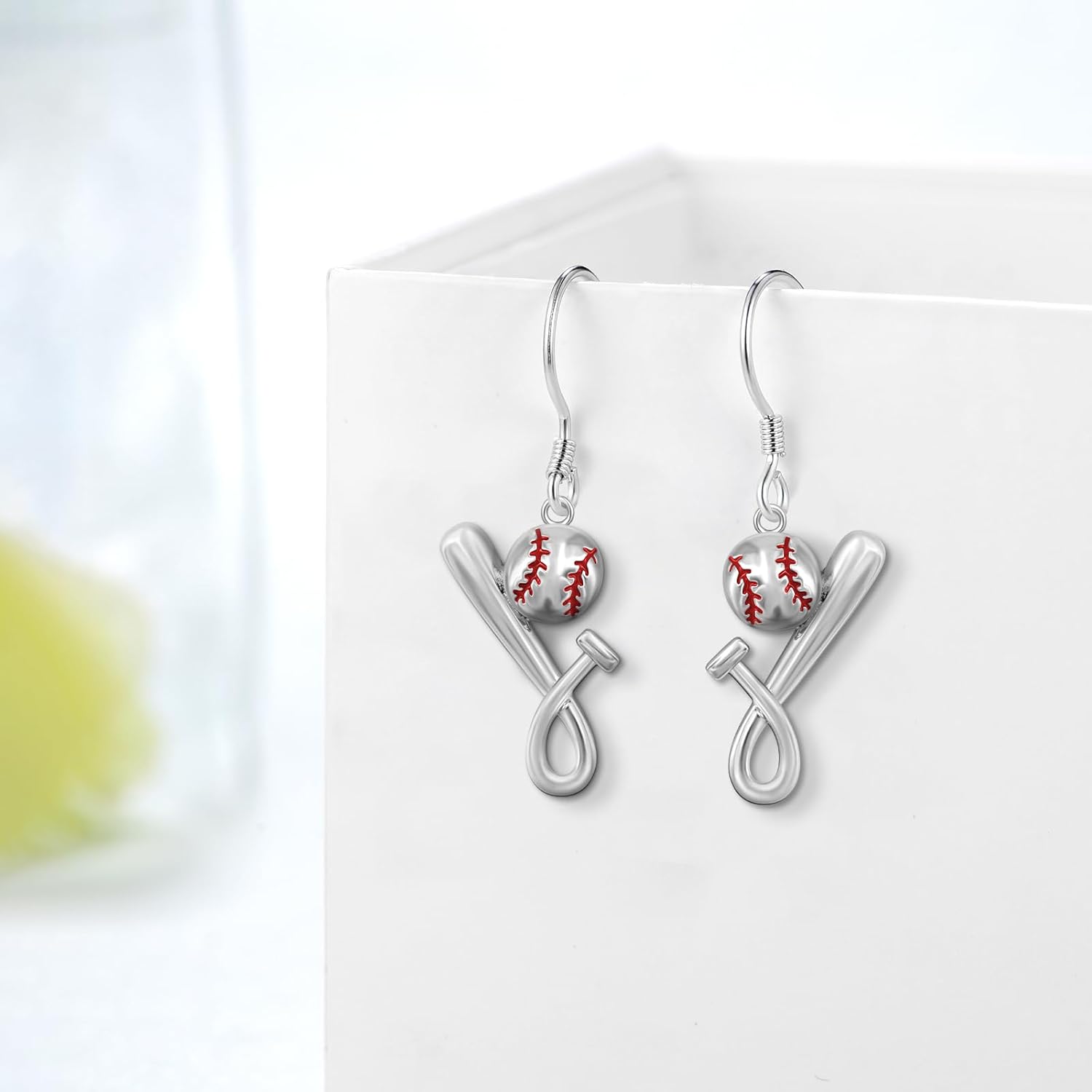 Baseball Earrings for Women 925 Sterling Silver Softball Earrings Sports Jewelry Gifts for Women - Image 3