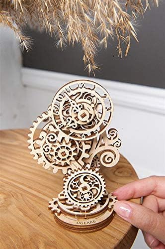 Mechanical UGEARS Wooden 3D Puzzle Model Steampunk Clock Construction Set