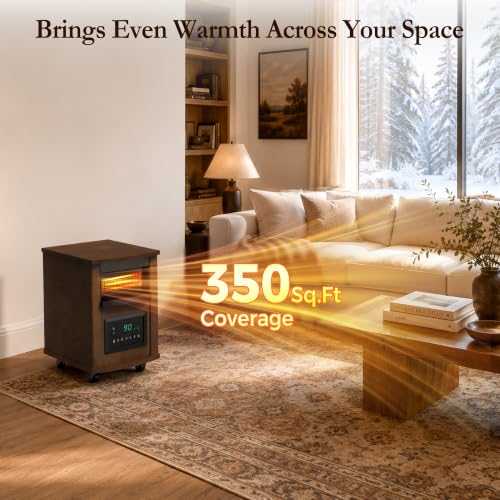 Image of RealSmart Infrared Space Heater 1500W Electric Heater for Indoor Use