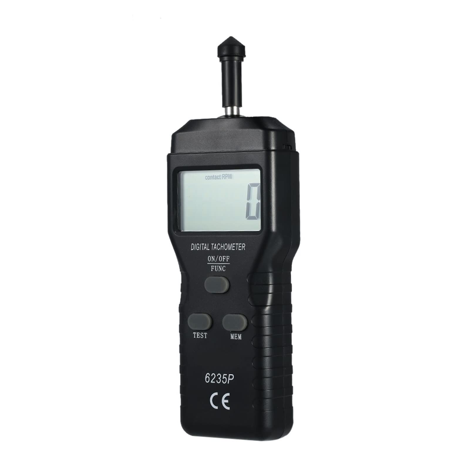 LNHHG Digital Handheld Stroboscope 6235P Digital Tachometer Contact Tach Tool Sensor Handheld Speed Meter Auto Measure Engine Rang 0.5～19999rpm Tacometro
