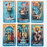 Tarot Ruin, 78 surrealistycznych kart tarota z archeiczna rzeźbą, IntuitionTarot dla początkujących i doświadczonych czytelników, unikalne karty tarota z przewodnikiem