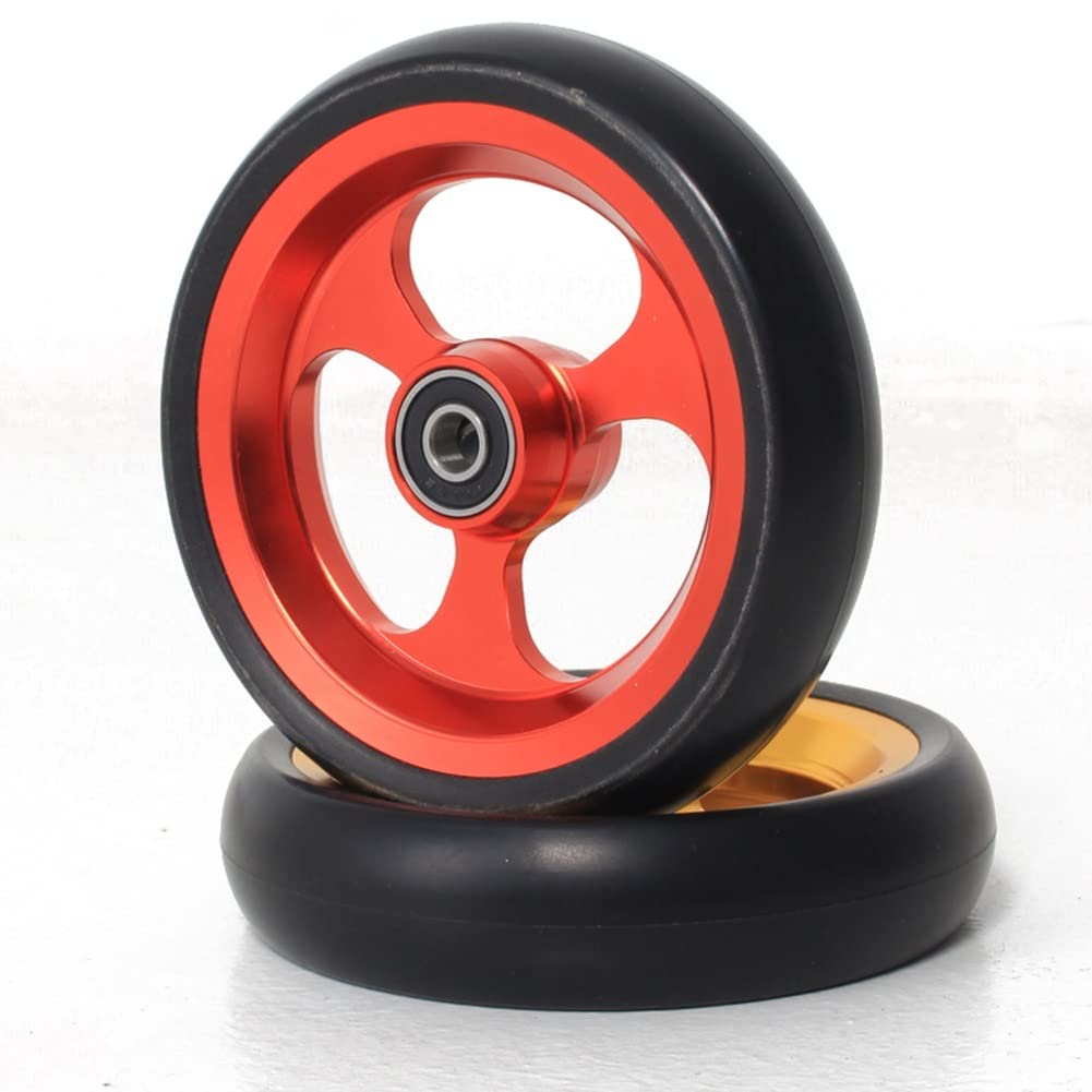 LekLai Rueda de Repuesto para Silla de Ruedas, Ruedas Delanteras para Silla de Ruedas de 5 Pulgadas, Accesorios para Sillas de Ruedas Deportivas, Rueda de Repuesto Delantera, Rueda Universal No Infl