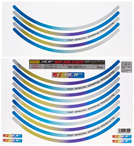 エムディーエフ(MDF) リムストライプ チタニウムタイプ チタニウム 10mm幅 17インチ RIM-10M-TIT-17