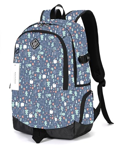Image of rickyh style School Backpack Travel Bag for Men & Women Lightweight College Back Pack with Laptop Compartmen