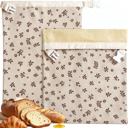 10 Best Reusable Bread Bags That Keep Your Loaves Fresh Longer 10 2 Pack Beeswax Bread Bags for Freshness Preservation