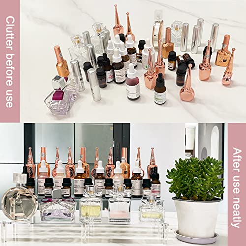 AZEAM 15 3/4 Inch Acrylic Riser Display Shelf,3 Tier Display Riser for Figures Display Stand Large Risers for Display Cupcake Perfume Organizer Cologne Makeup Collection Countertop Desktop Tabletop by AZEAM - Image 3