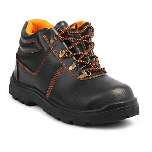 NEOSAFE Spark A5005 PVC Labour Safety Shoes ( 7, Black)